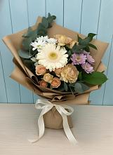 Букет цветов из:  Герберы и Хризантемы в Хатукайском