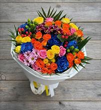 Букет цветов из:  Розы и Хризантемы #REPLACE_PRED# Хатукайском