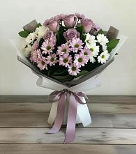 Букет цветов из:  Хризантемы и Розы в Хатукайском