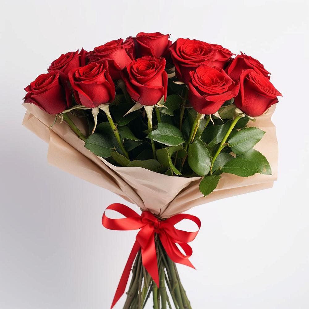 Букет 11 Красных роз Эдлесс Лав в Хатукайском